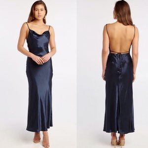 NWOT Bardot Estelle Drape Dress in Black Iris